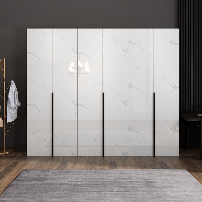 衣柜现代简约家用卧室开门轻奢定制组装柜子免漆衣柜