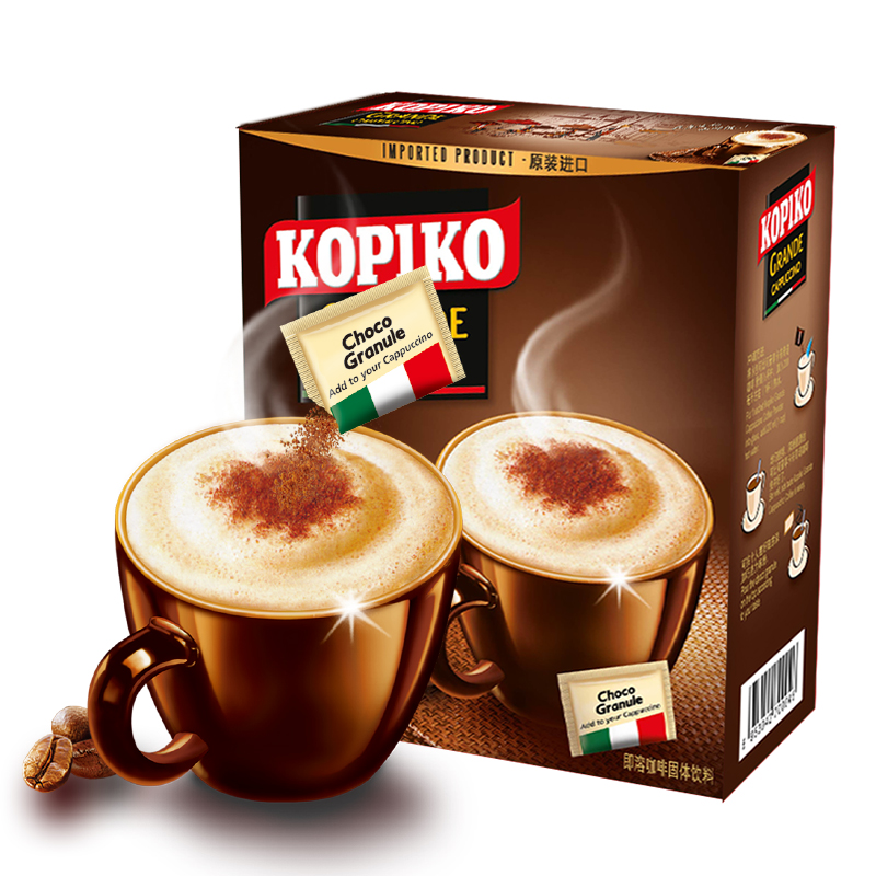 速溶咖啡三合一冲饮品饮料kopiko可比可卡布奇诺咖啡意式24袋