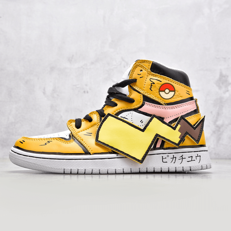 皮卡丘鞋子aj1联名鞋篮球男女鞋高帮鞋空军莆田一号过毒运动板鞋