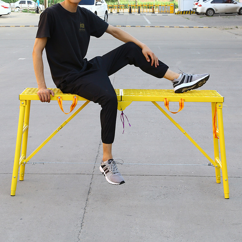 马凳折叠升降加厚便携装修马凳子刮腻子施工平台凳室内梯子脚手架