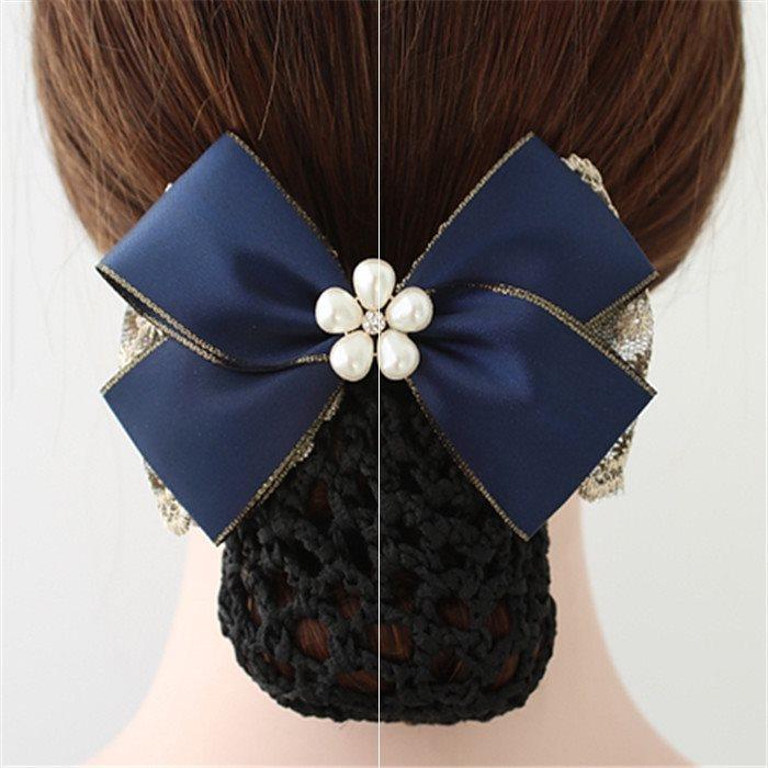 空姐头饰发饰盘发女发发夹职业工作发网酒店发饰