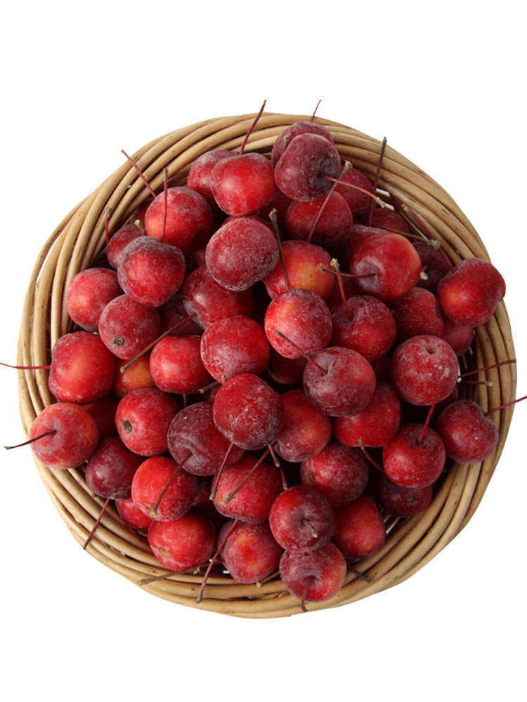 冻海红果东北冻花红果沙果秋果孕妇水果小苹果新鲜当季冰冻海棠果_双