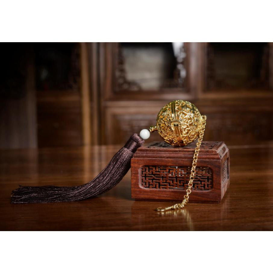 杨贵妃同款花鸟金属镂空香囊随身挂件吊坠商务礼品文化创意冰箱贴