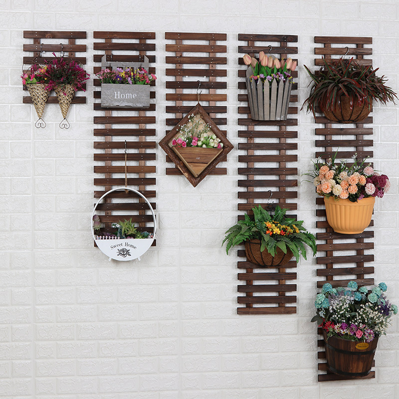 阳台墙壁装饰户外墙上外墙壁挂花架挂墙置物架花架