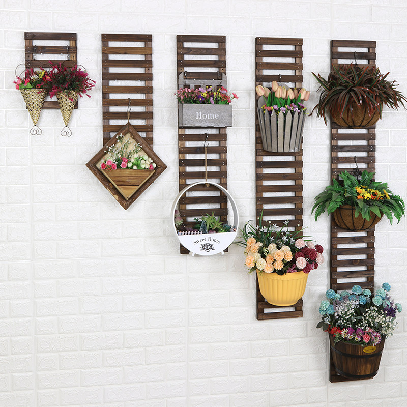 阳台墙壁装饰户外墙上外墙壁挂花架挂墙置物架花架