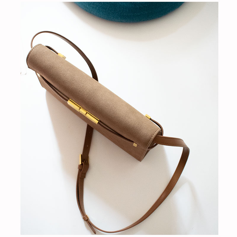 杨树林包包磨砂皮女包新款包包女2022年爆款斜挎秋冬款曼哈顿包包