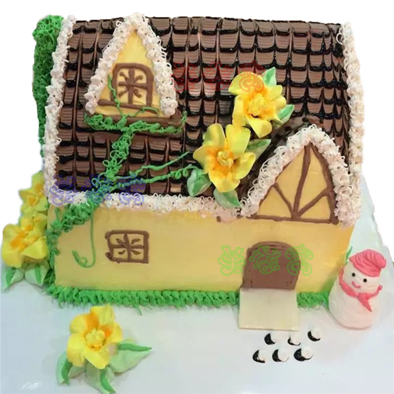 创意房子生日蛋糕网红独栋别墅院子买房蛋糕男友女友全国同城速递