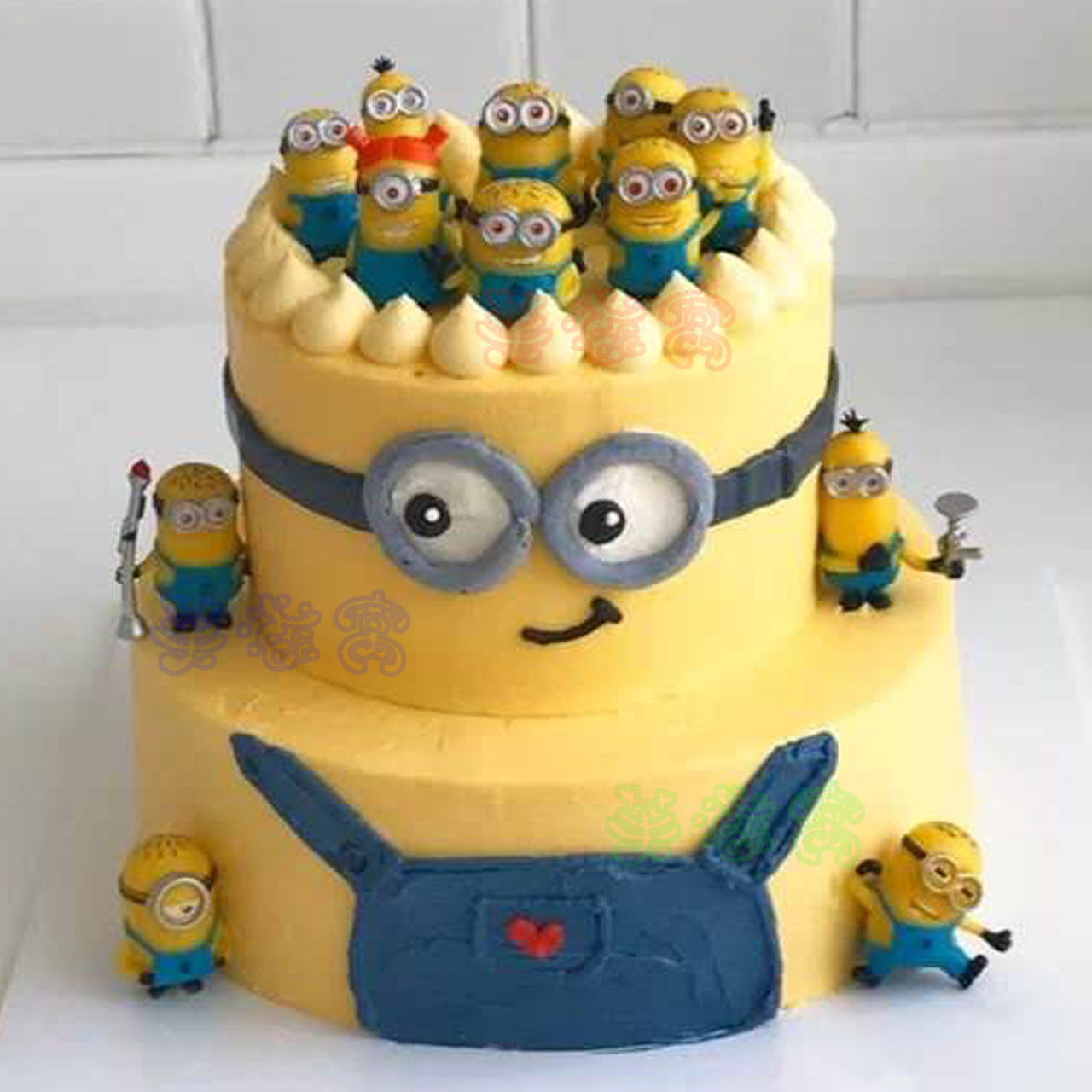 网红小黄人生日蛋糕同城儿童童男女孩卑鄙神偷奶爸蛋糕新鲜蛋糕