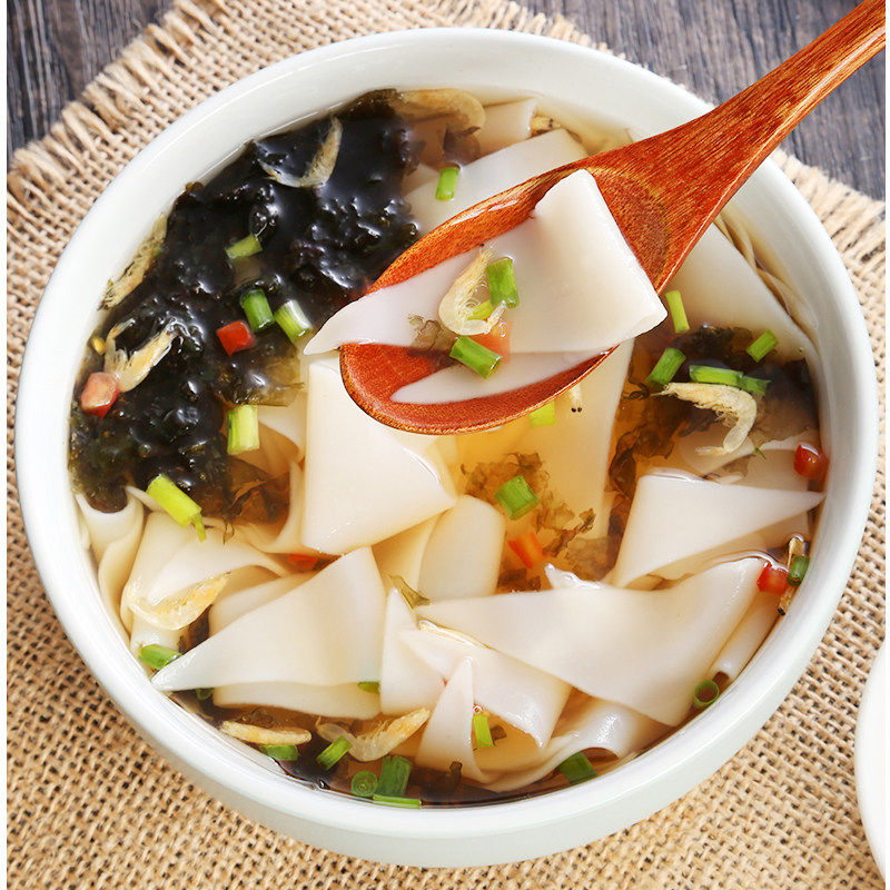 河南面叶紫菜酸汤面叶子煮手工面片袋装早餐面速食带调料800g包邮