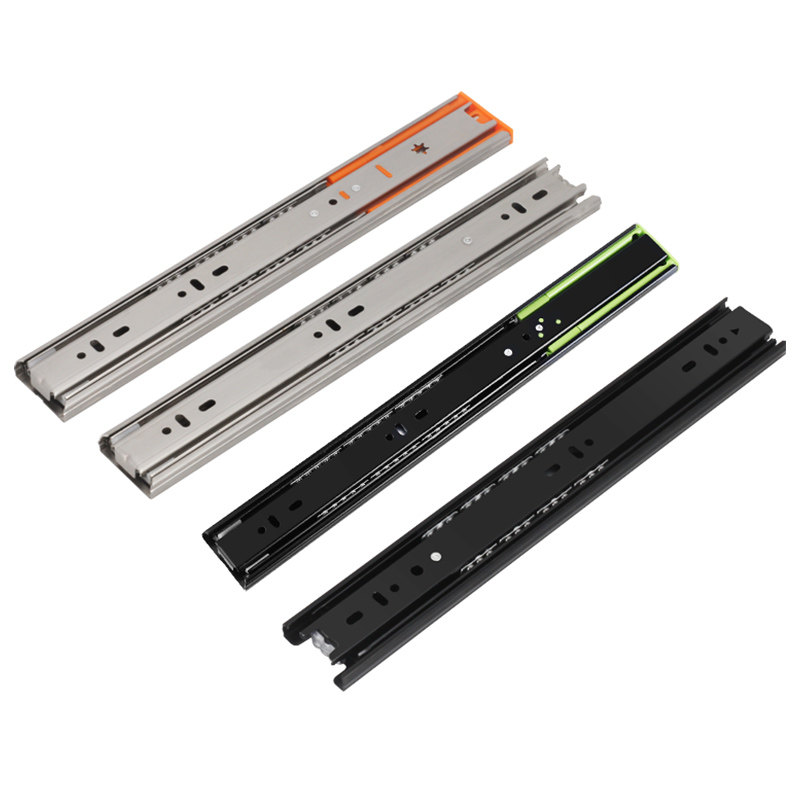 三节轨抽屉滑道轨道不锈钢