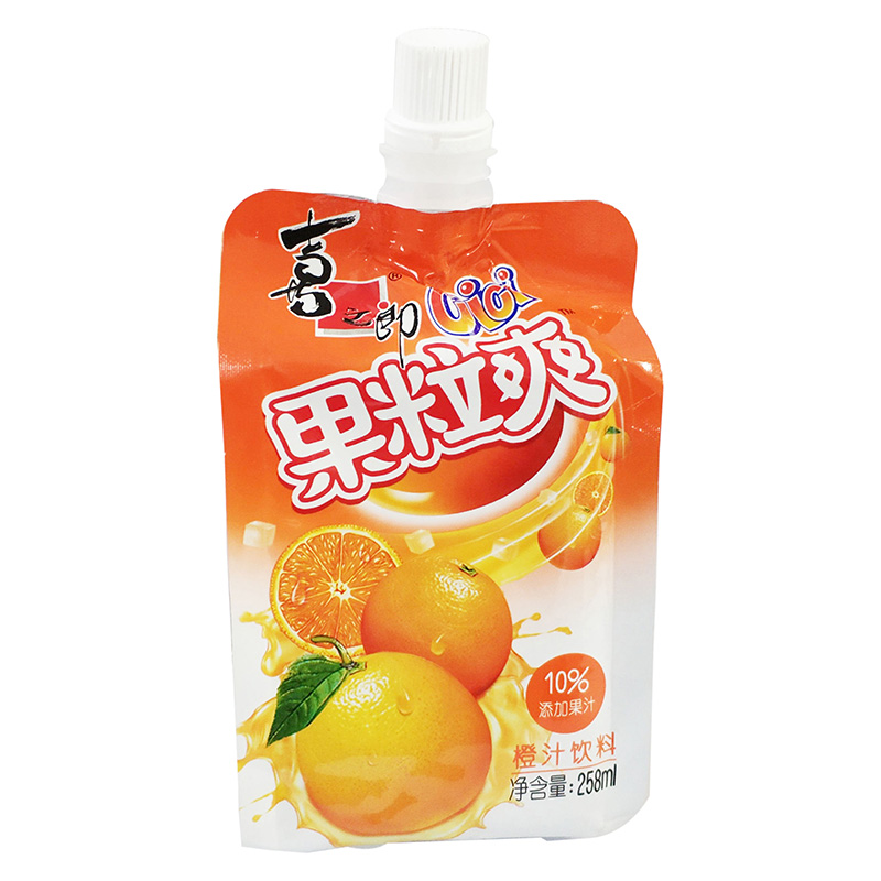 喜之郎cici果粒258ml复合果汁饮料果冻蜜桃香橙橙红果冻