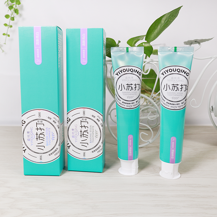 益优清小苏打牙膏清新亮白去黄去口臭抹茶香味120克160克