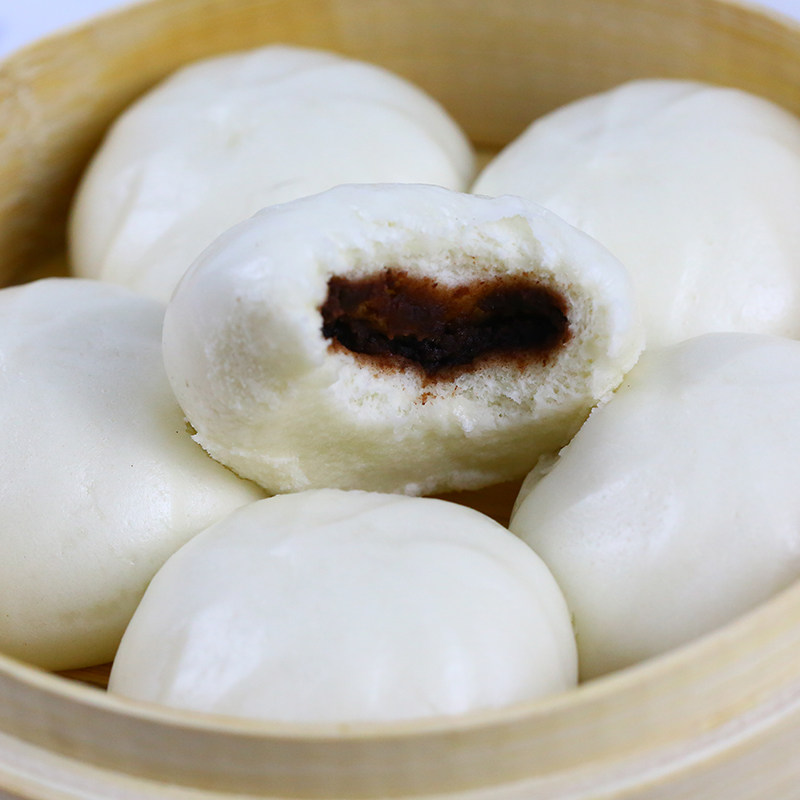 安井红豆豆包面包速冻面食儿童健康早餐豆沙包子包点