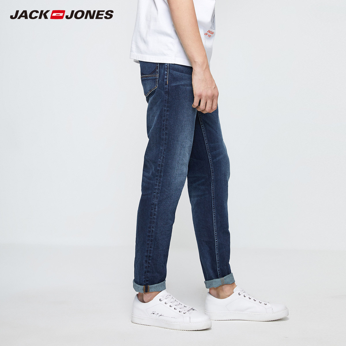 jackjones杰克琼斯outlets秋季男棉双向休闲牛仔裤