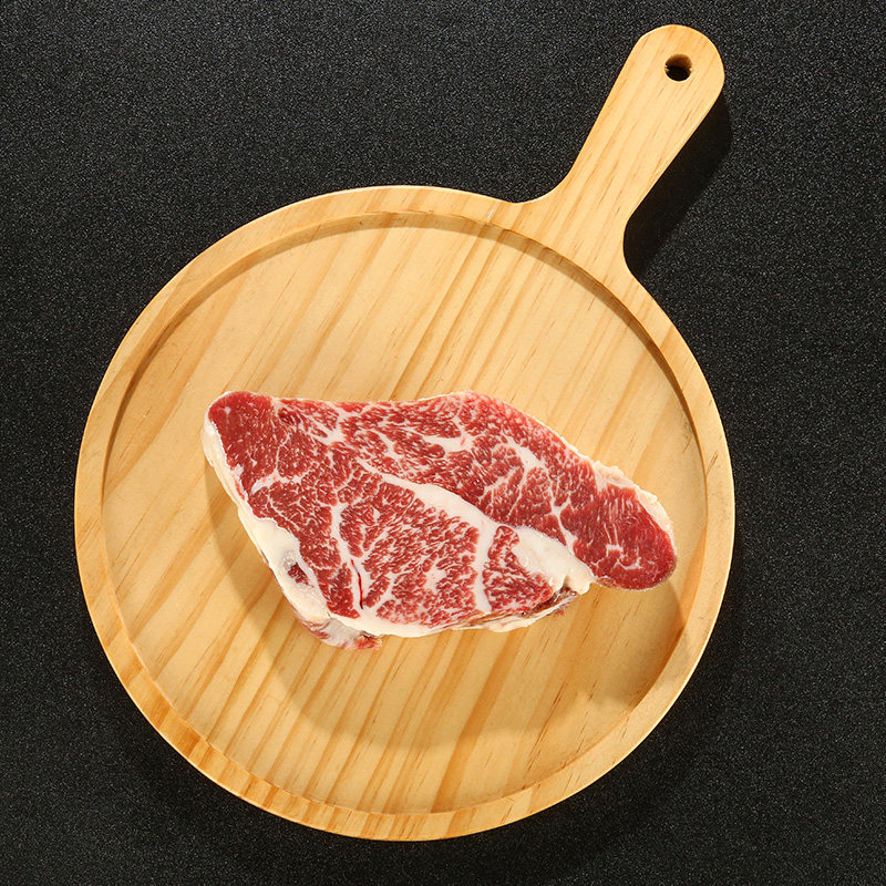 三品四季澳洲进口m9眼肉盖原雪花牛排新鲜儿童牛排