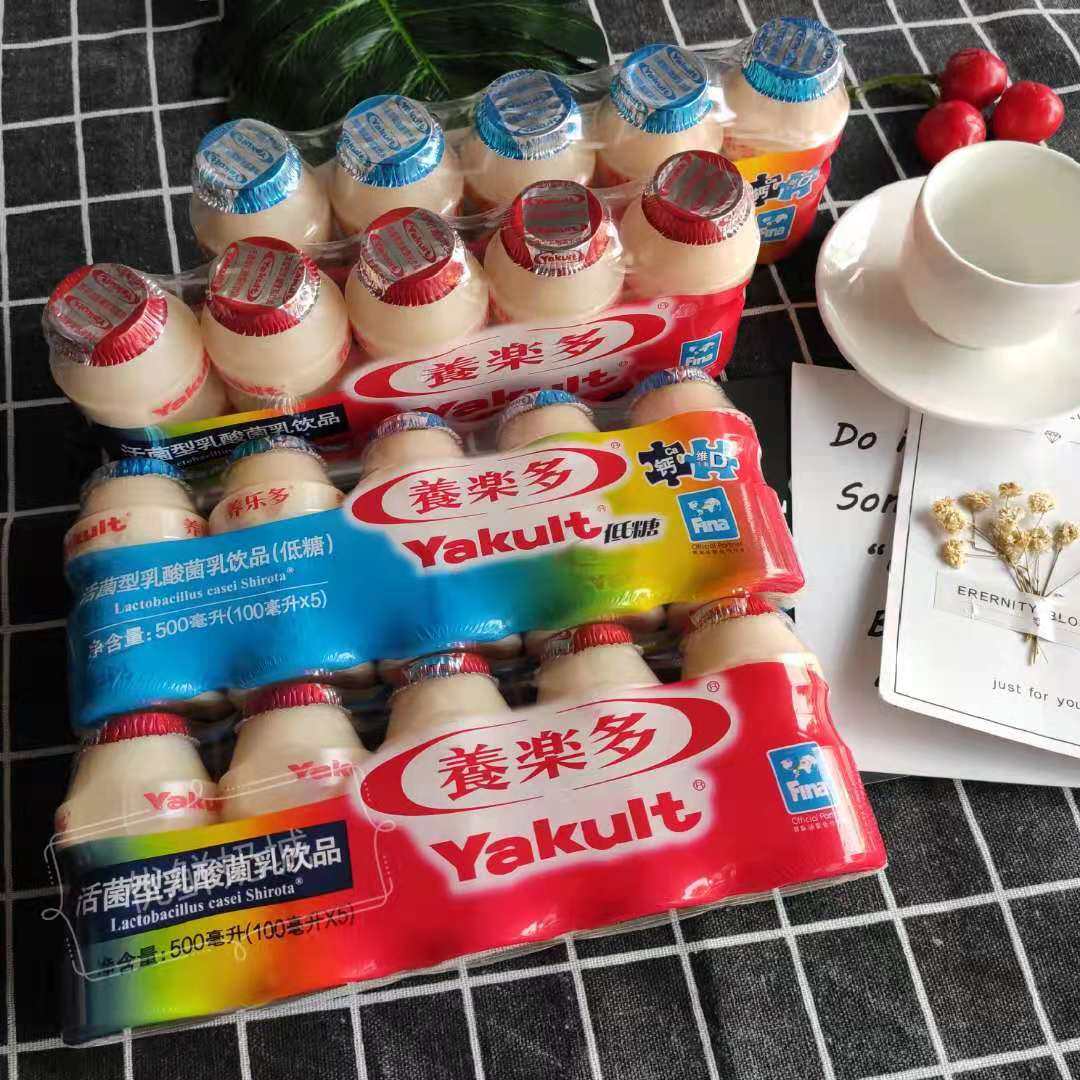 养乐多yakult活性乳酸菌饮品冷链全新日期五瓶一组酸奶