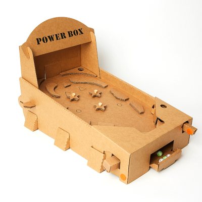 弹珠游戏机纸盒儿童节礼物网红纸板拼装玩具益智其他手工制作