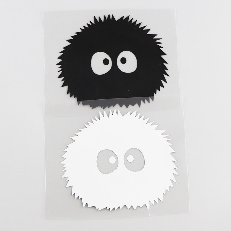 贴纸yjzt卡通煤球可爱爱车划痕遮挡个性汽车汽车装饰贴