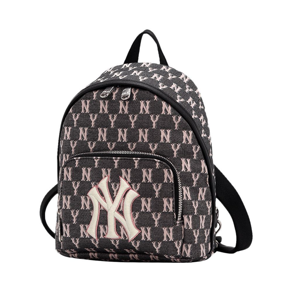 直营mlb男包女包迷你休闲双肩包ny斜挎包老花双肩背包