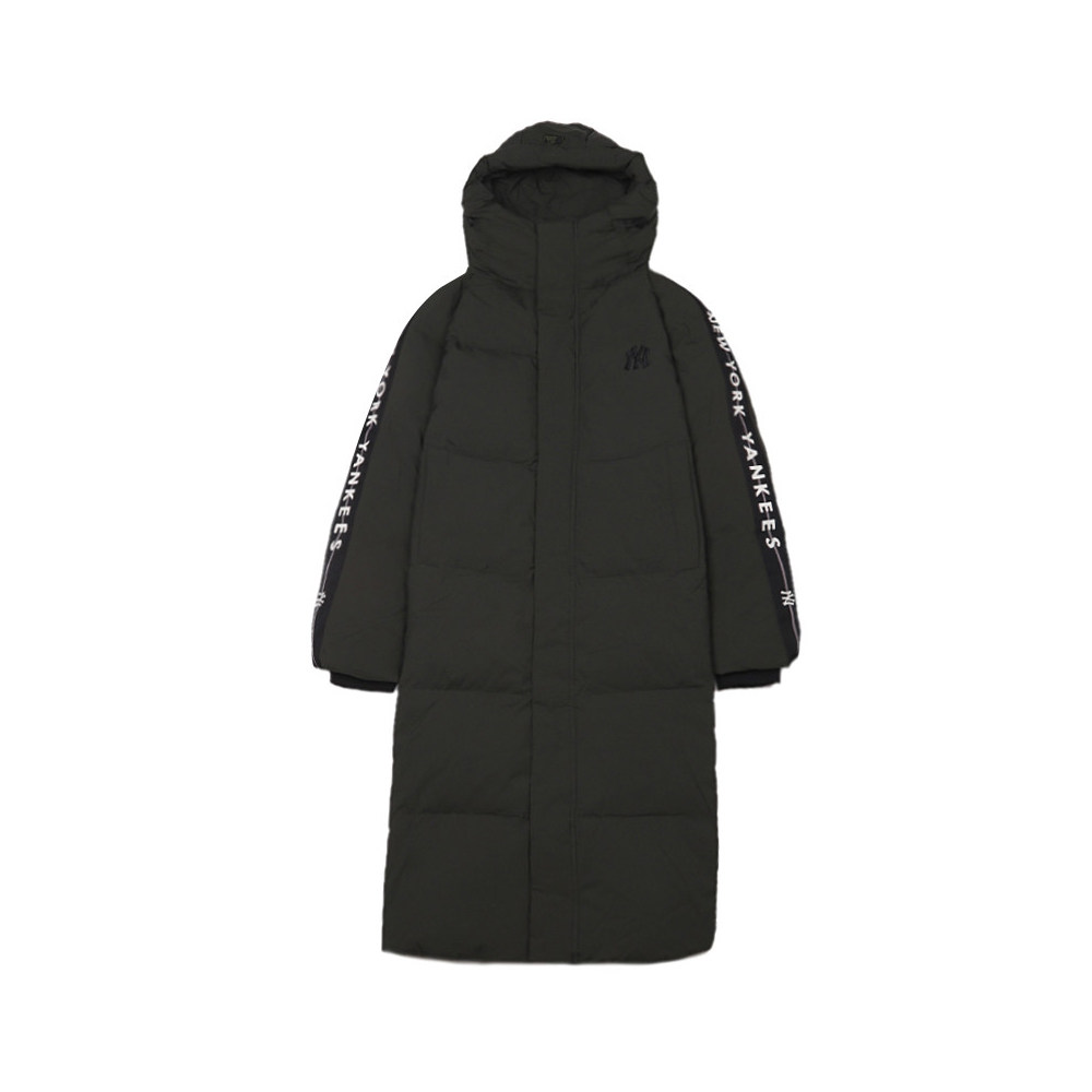 直营mlb长款羽绒服纽约洋基队ny串标保暖棉羽男运动羽绒服