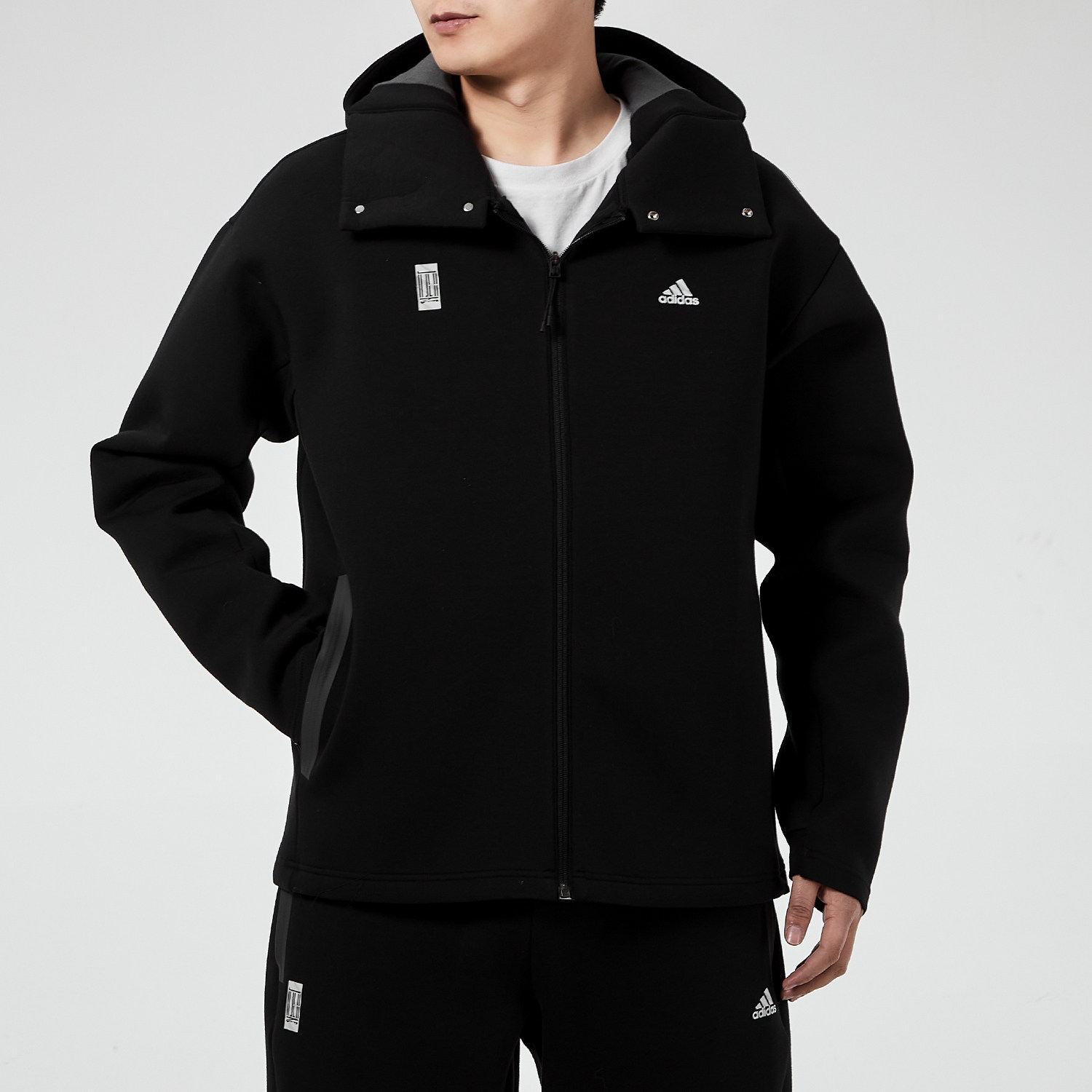 自营adidas阿迪达斯男装外套武极运动服高领夹克gu1749运动茄克