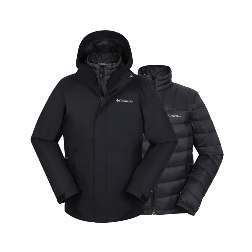 自营columbia哥伦比亚男装运动服户外三合一休闲正品抓绒冲锋衣