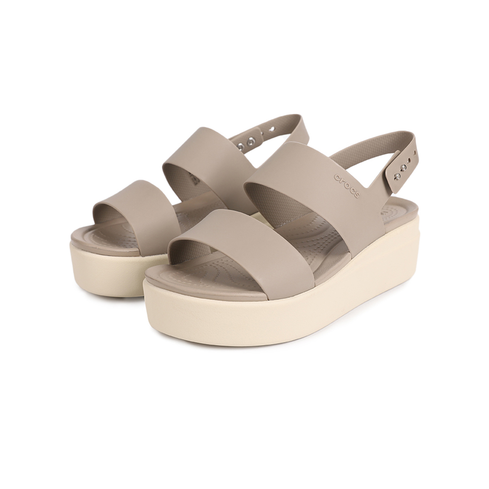 直营crocs卡骆驰女鞋布鲁克林女士厚底坡跟凉鞋20645315w运动沙滩鞋