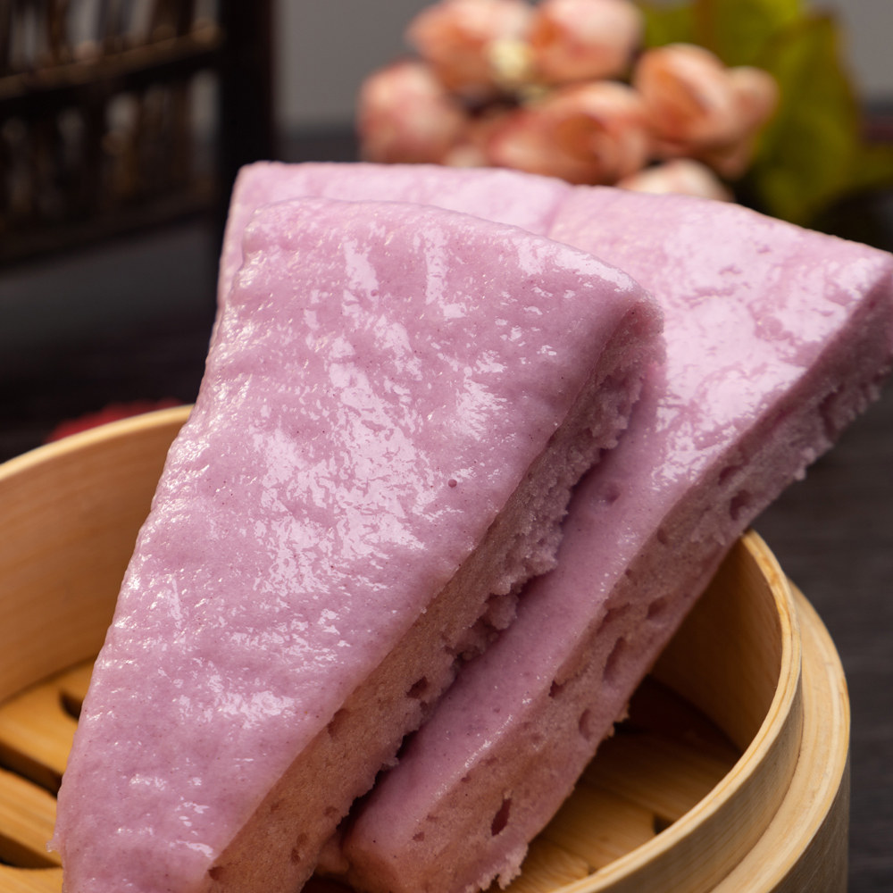 宁波特产谷郡王酒酿发糕水塔糕紫薯洋糕现做现发酒酿米糕350g