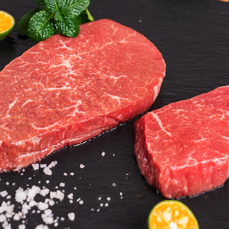 进口原切和牛m7小米龙牛排180g