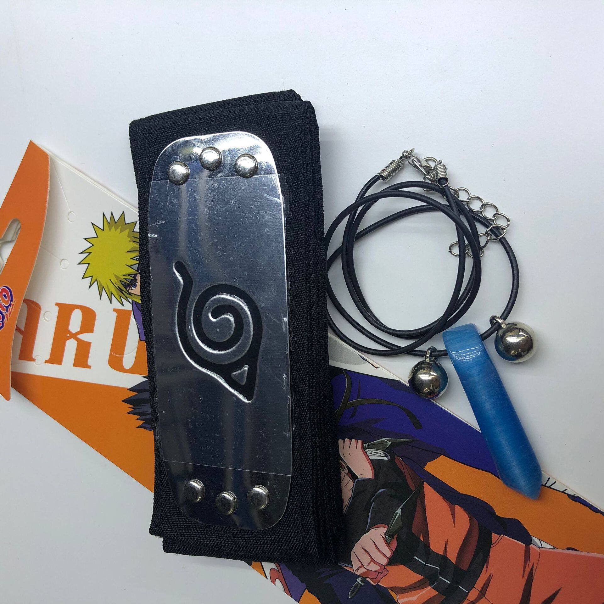 火影护额头带戒指项链漩涡纲手人柱力鸣人cos动漫挂件