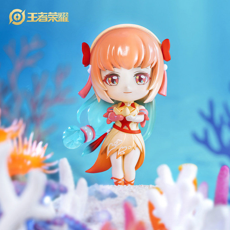 【五五节限定】王者荣耀官方正版幻纱之灵西施q版手办异色景品-mc母婴