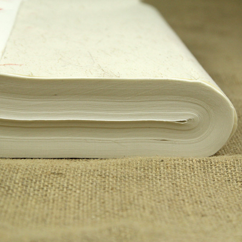 安徽四尺书法国画净皮古法生宣对开泾县文房四宝宣纸