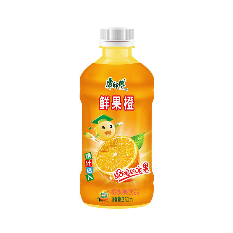 康师傅橙汁果汁饮料饮品330ml12
