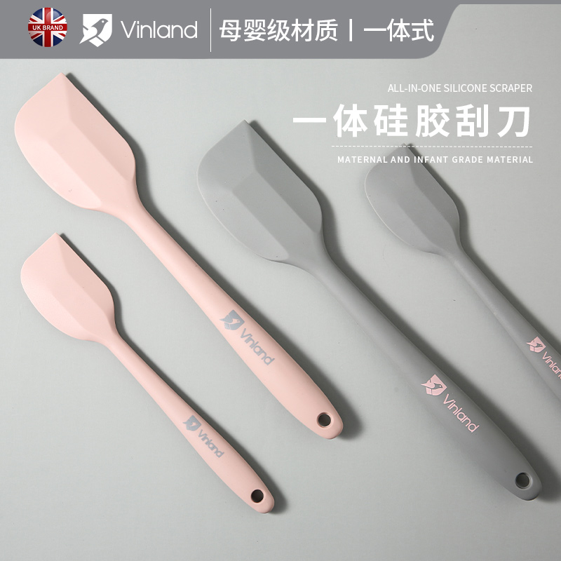 英国 vinland耐高温一体式硅胶刮刀烘焙奶油刮板工具蛋糕铲子抹刀 - 图3