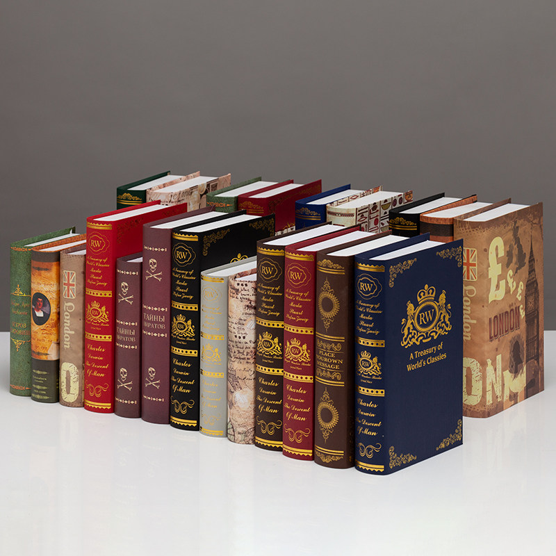 复古怀旧假书仿真书装饰书咖啡厅摆件道具书创意家居饰品摆设书本