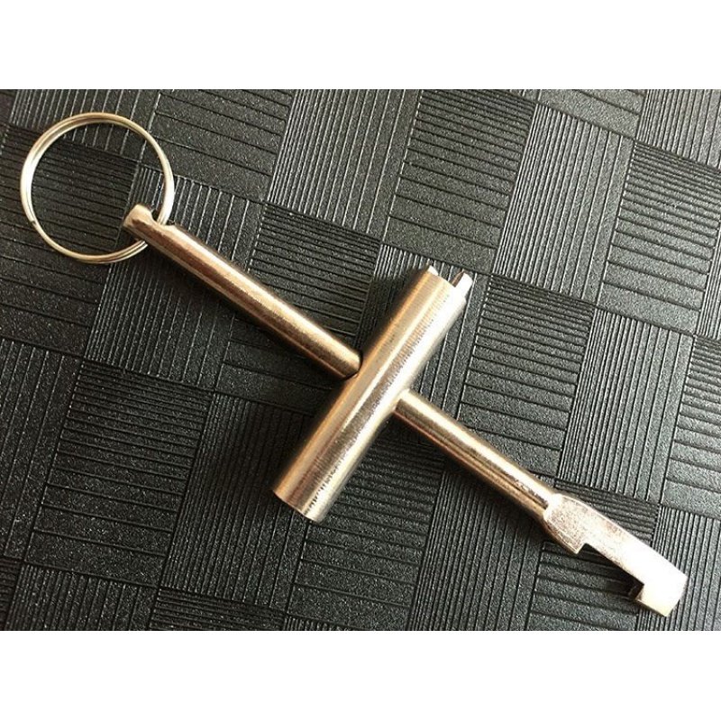 水表前阀门钥匙通用型一字多功能三角磁性自来自来水其他阀门