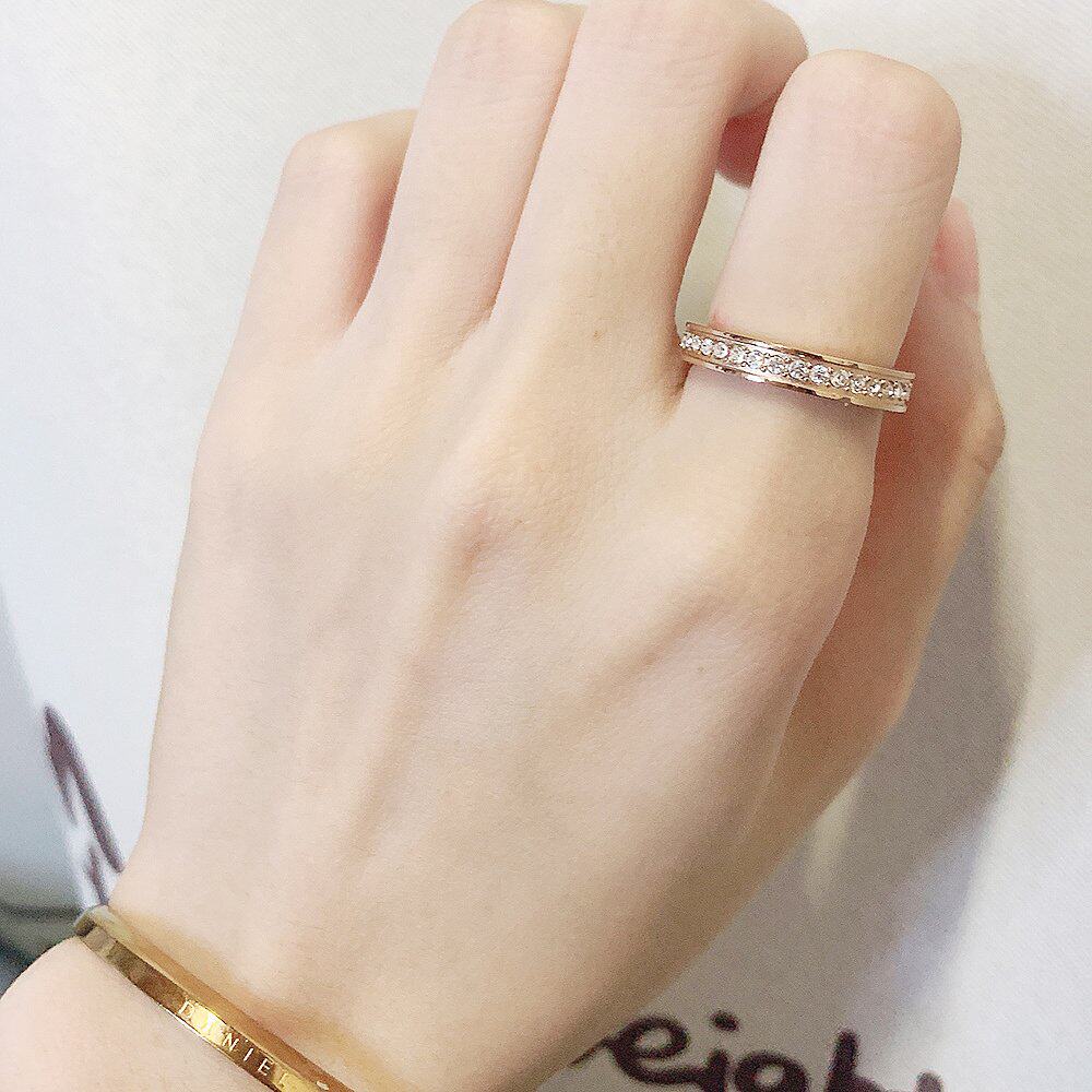 香港直发calvinklein凯文克莱玫瑰满天星戒指kj06pr1401银色戒指