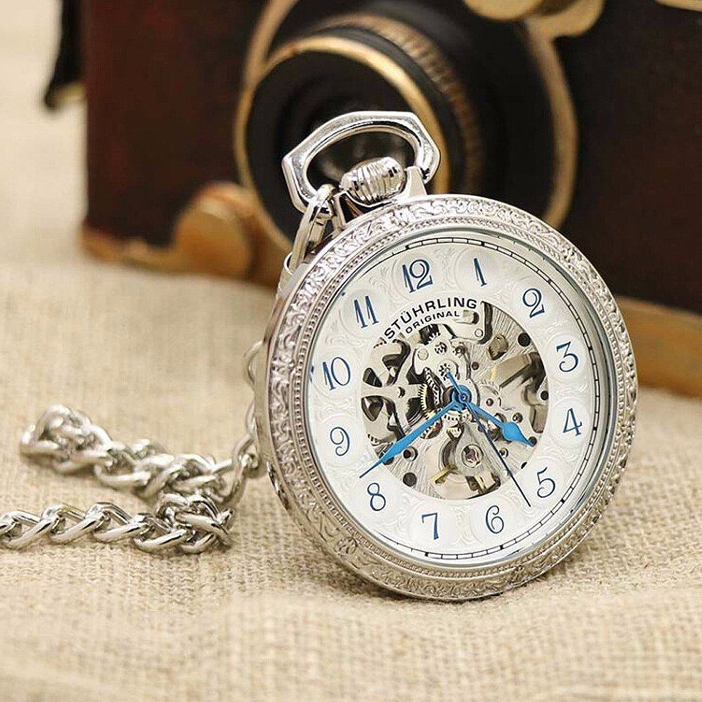 美国直邮stuhrling施图灵图灵进口复古机械怀表男女欧美腕表