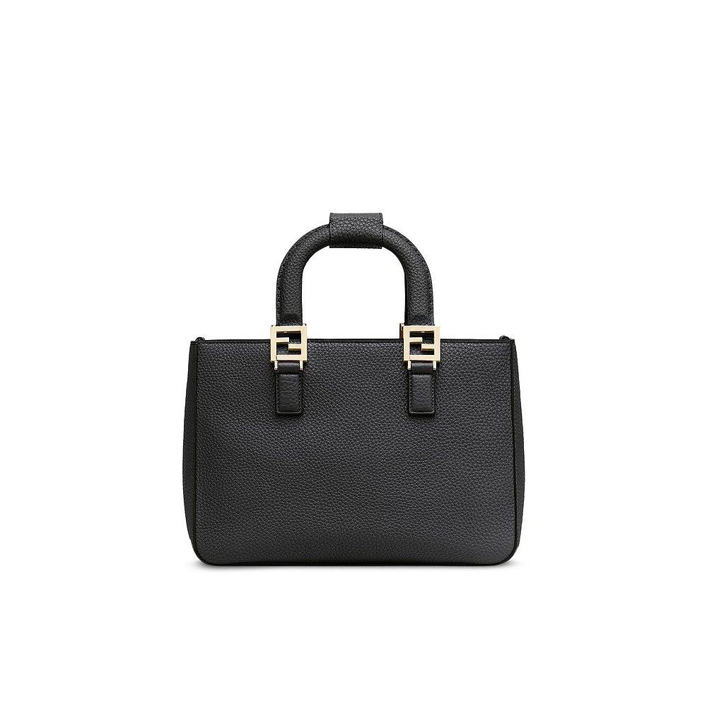 香港直发fendi芬迪女士黑色公文包8bh367sfrf0kur通用款女包