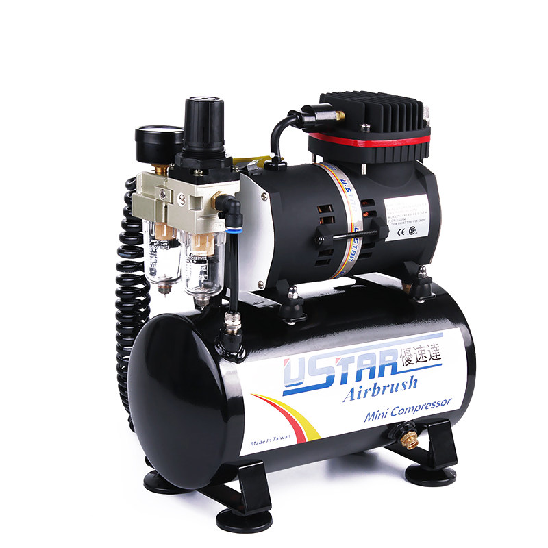 优速达ustar u-601g 602g模型上色喷漆气泵带储气罐送喷笔上色套