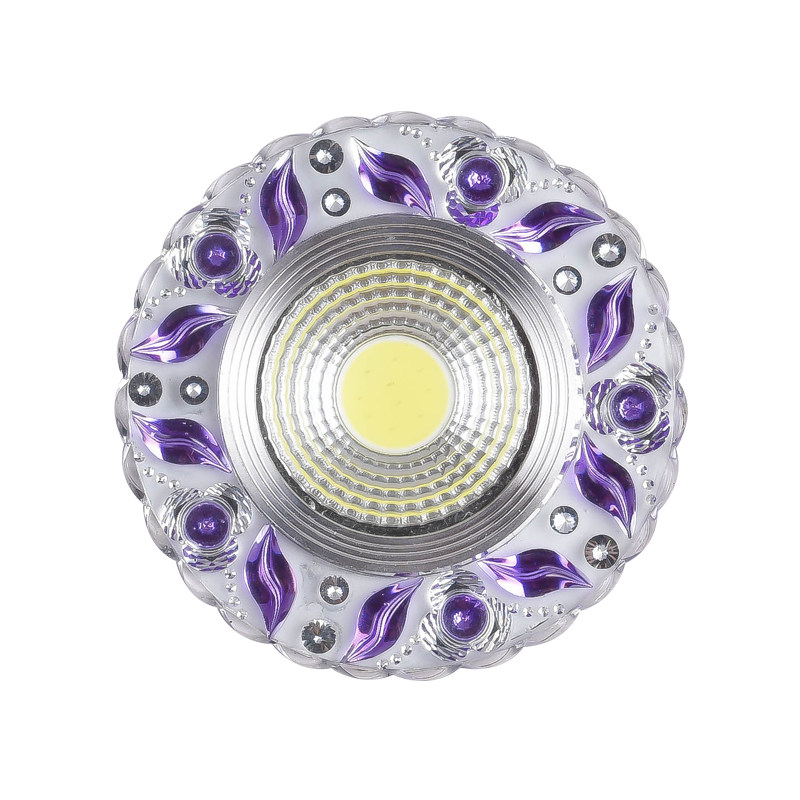 七彩射灯筒灯自动变色led酒吧氛围吊顶吸顶筒灯