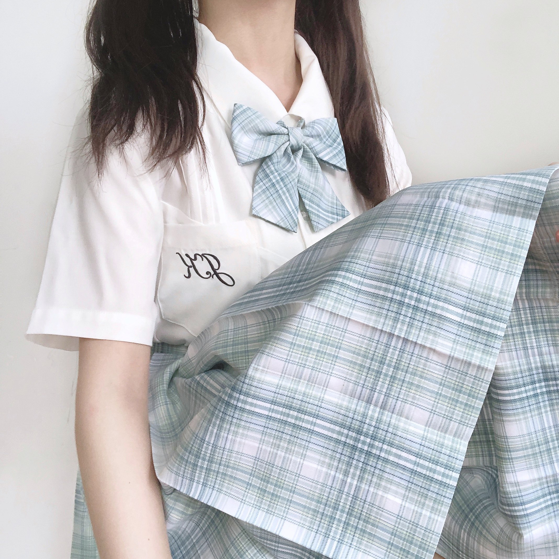 御茶家正版蓝风风铃原创jk制服裙短中长格裙学生校服