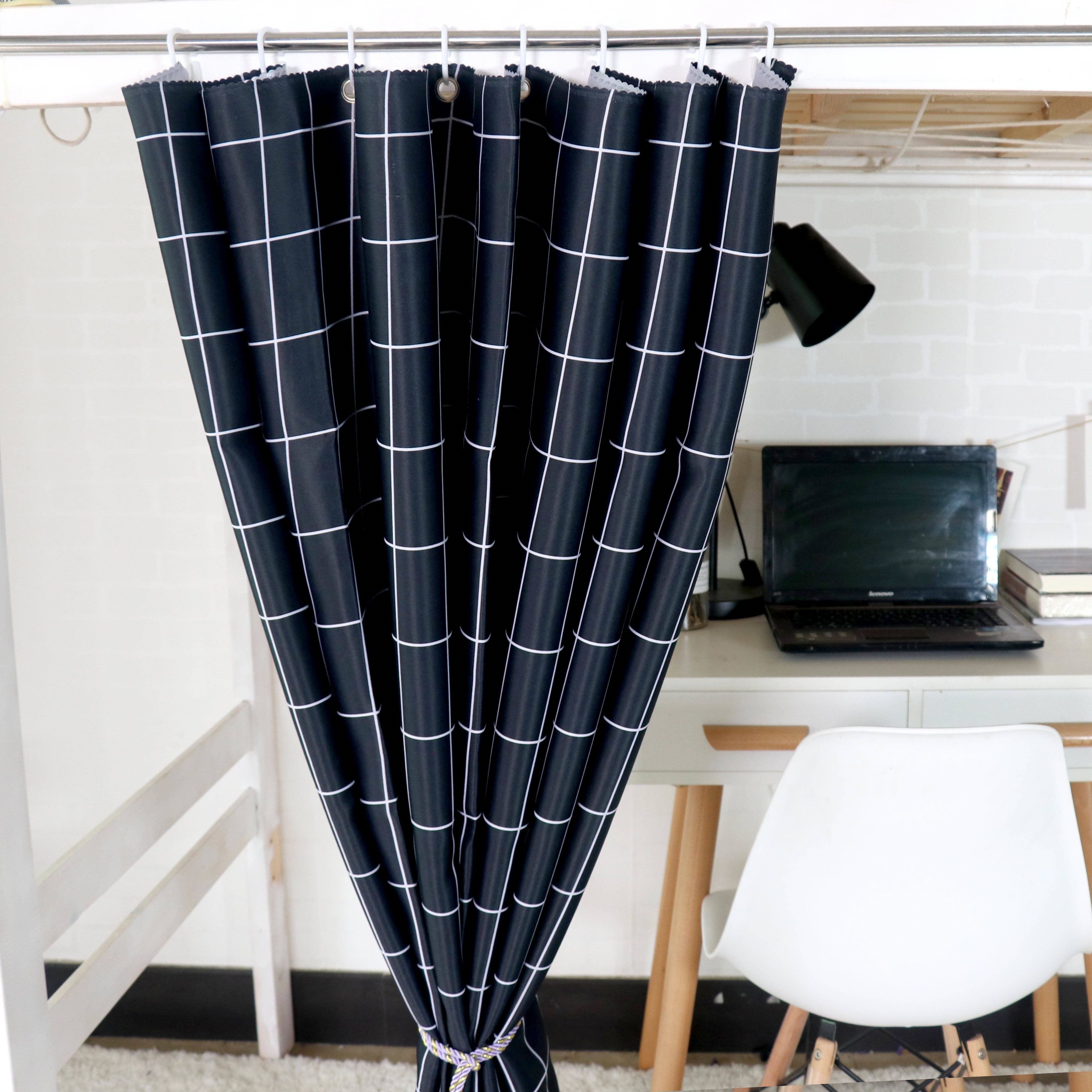 宿舍遮光光帘学生寝室下桌遮挡书桌帘子挡风床幔