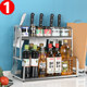 Kitchen storage racks supplies household Daquan artifact cabinet corner gap stainless steel seasoning racks Kitchen storage racks supplies household Daquan artifact cabinet corner gap stainless steel seasoning racks