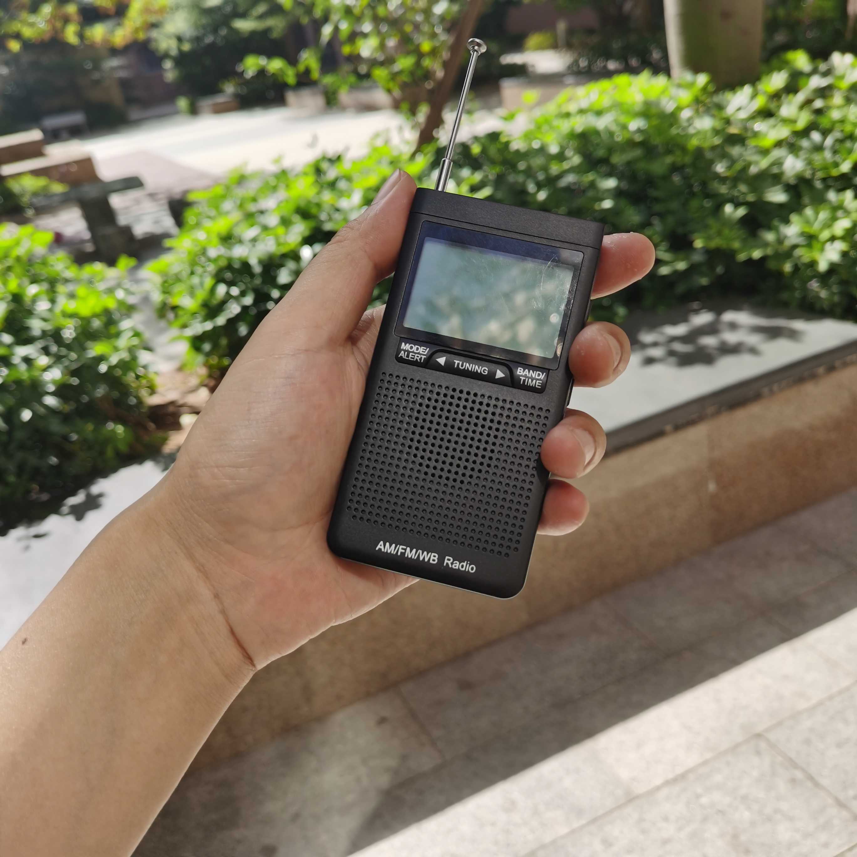 欧洲立体声便携式迷你收音机老人老式调频中波fm收音机