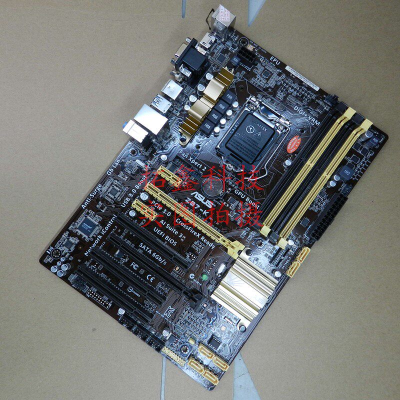 主板一年包换库存asus华硕z87-k1150四代支持手机电池