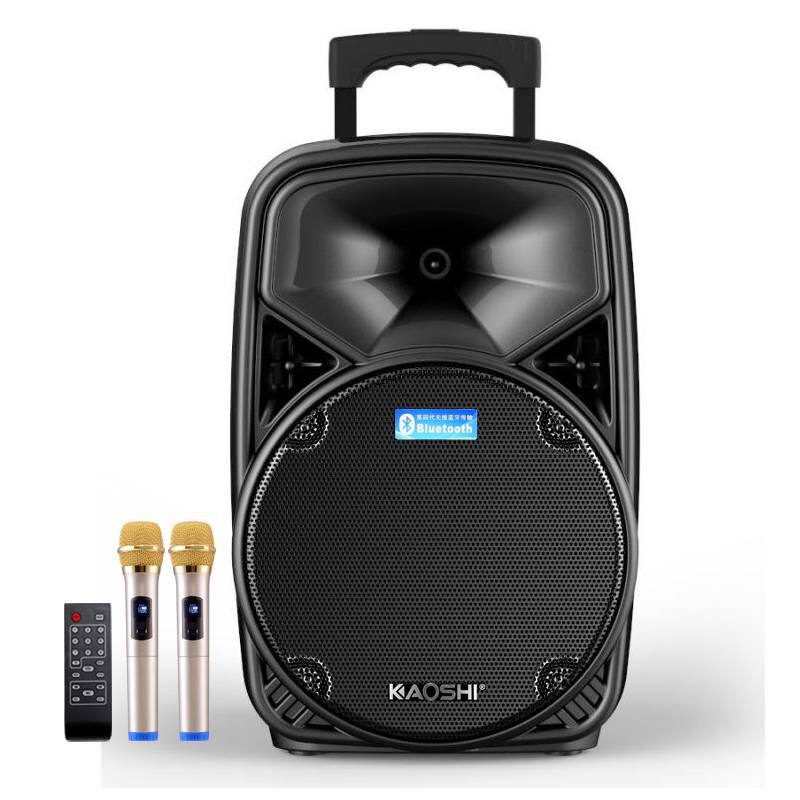 广场舞音响拉杆手提蓝牙便携地摊话筒移动户外拉杆广场音箱