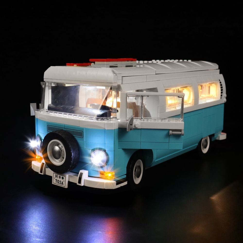 乐高大众t2野营车男女孩子t1露营车房房车建构