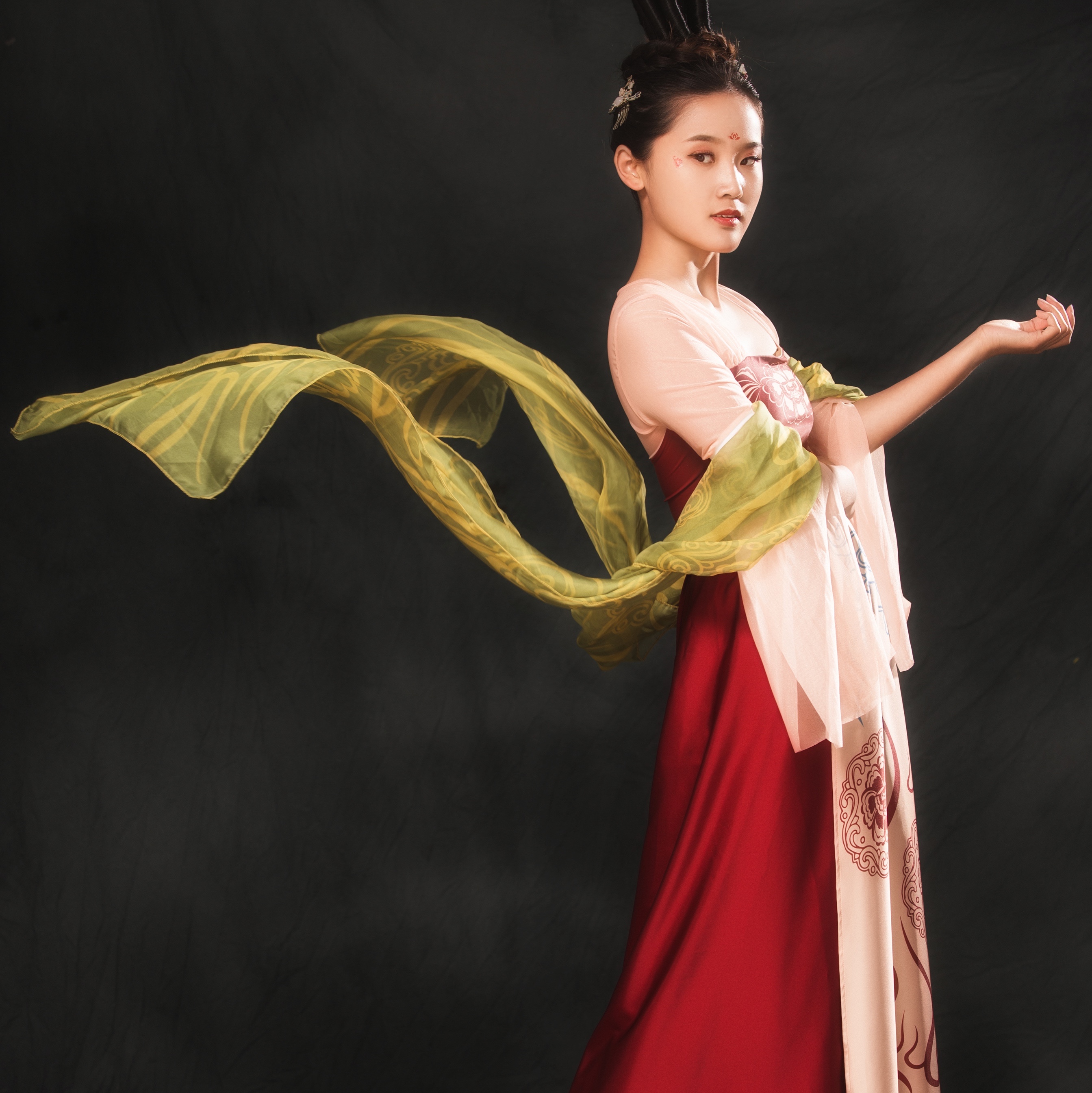 美人关舞蹈服王诗意同款演出服胡玉楼练功服唐制袔民族服装