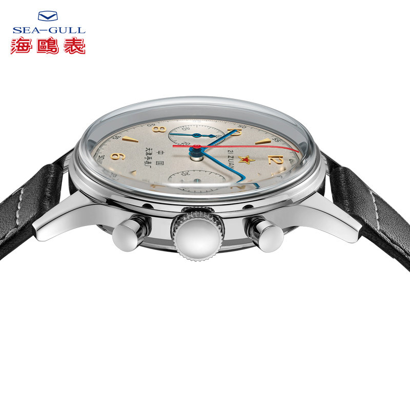 海鸥手表男士航空计时d304飞行码表复刻刻版国产腕表